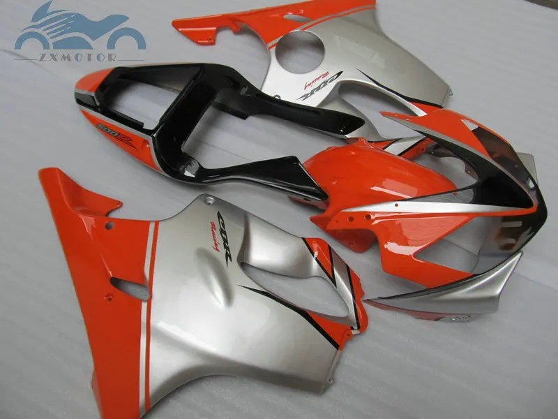 Бесплатный обтекатель OEM комплект Подходит для Honda cbr600f4i 2001 2002 2003 CBR 600 F4i 01 02 03 Оранжевый Серебряный ABS обтекатель наборы LD34