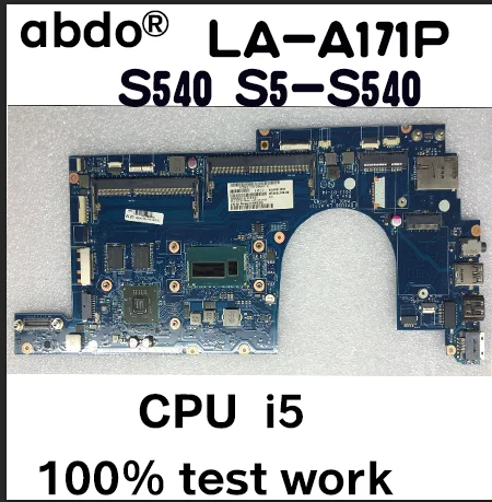 VIUS6 LA-A171P для lenovo Thinkpad S540 S5-S540 ноутбук материнская плата Процессор I5 4210/4200U GPU HM8670M 2G DDR3 тесты работы