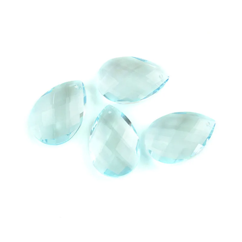10pcs/Lot Crystal Almond Shape Chandelier Part Pendant Glass Lighting Prism Parts Home Wedding Decoration