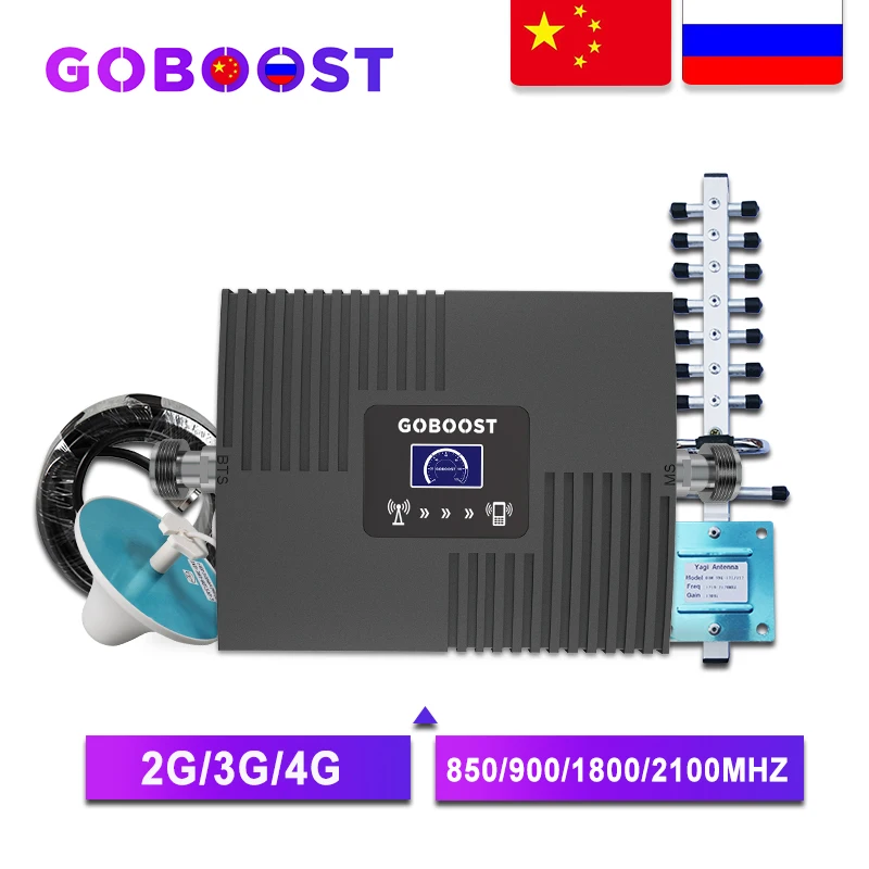 Усилитель сотового сигнала GOBOOST GSM 2G 4G 900 1800 2100|Усилители сигнала| |