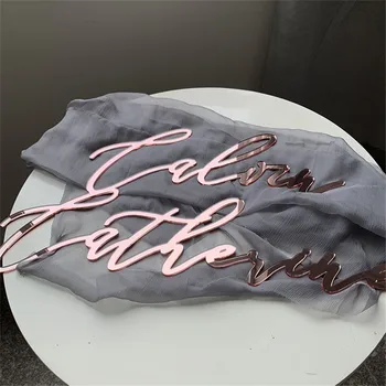

Custom Rose Gold Name Sign Personalized Wedding Signs Baby Shower Birthday Decoration Home Wall Decor Name Sign