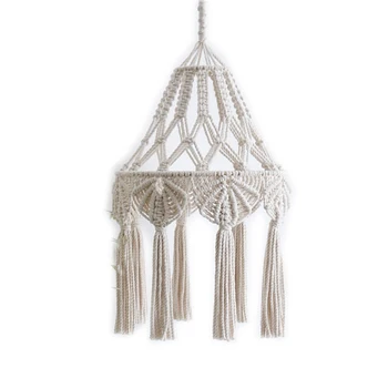 

Hand-woven lampshade Bohemia woven pendant living room and bedroom decoration