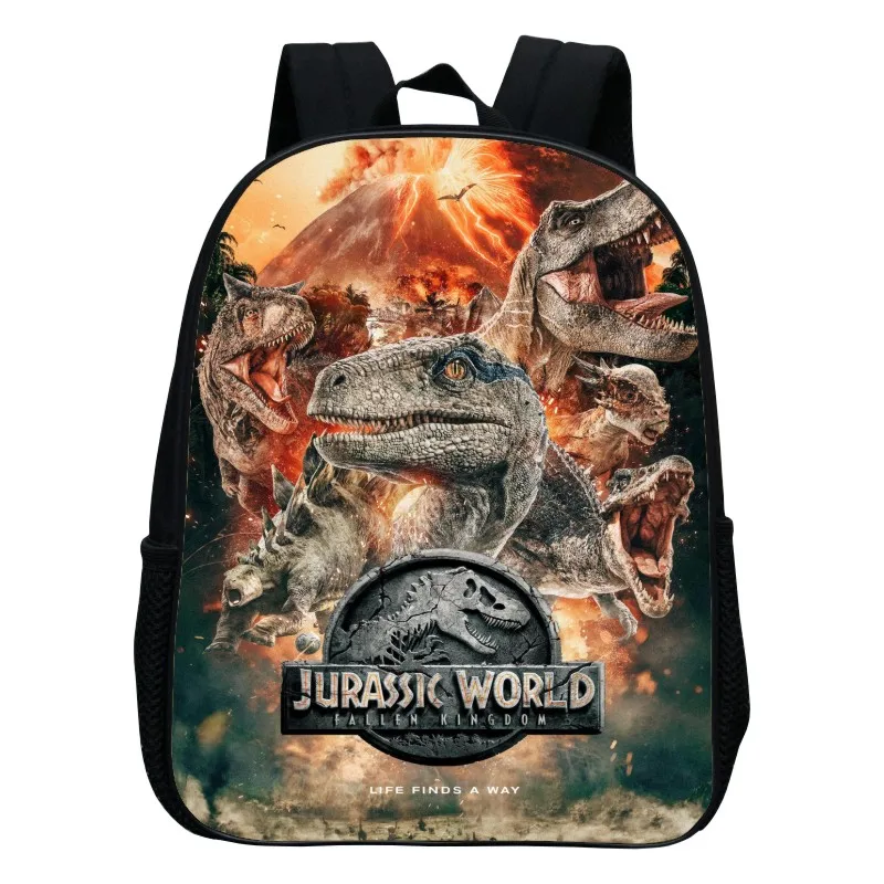 Mochila de dinosaurio de Anime para niños, morral bonito con estampado Popular para guardería