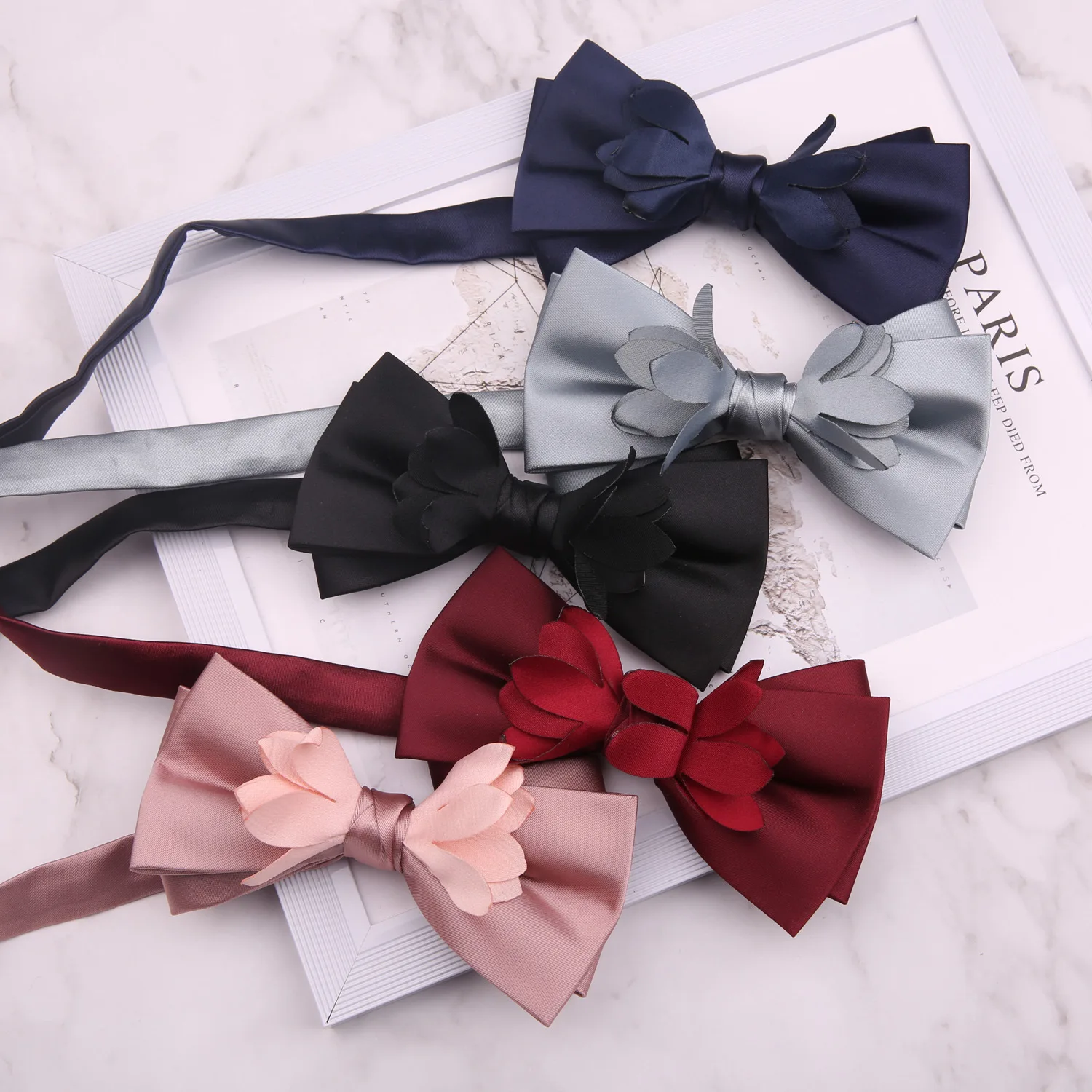 

Linbaiway Bow Tie Men's Banquet Business Wedding Suit Shirt Accessories Trendy Texudo Polyester Bowtie Gravatas Para Homens