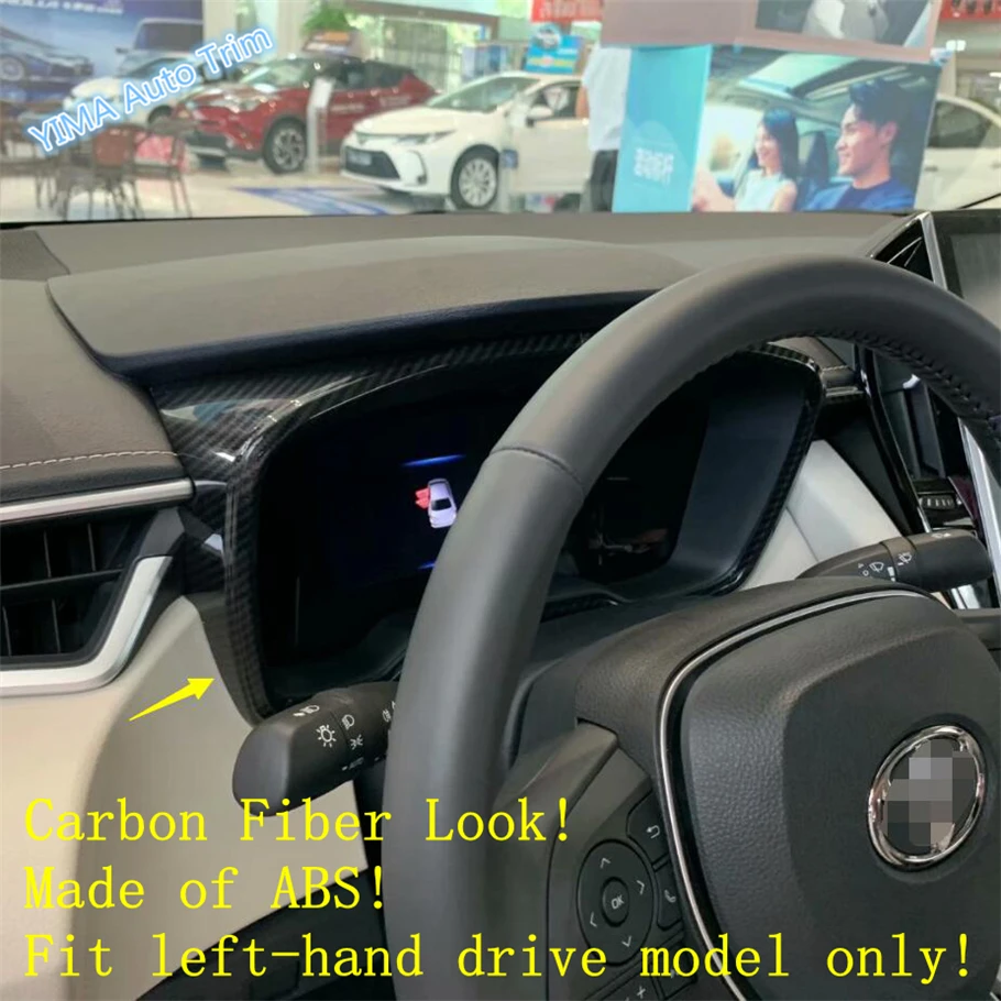 

Lapetus Auto Styling Dashboard Instrument Gauge Frame Cover Trim Fit For Toyota Corolla 2019 2020 ABS / Matte Carbon Fiber Look