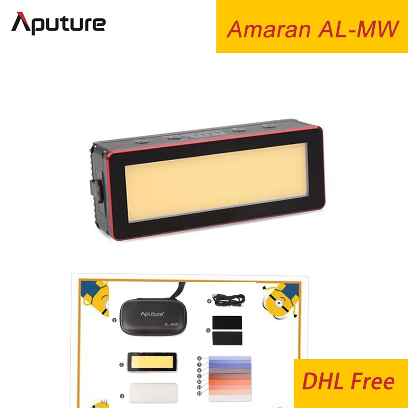 

Aputure Amaran AL-MW Mini LED Light 10W Waterproof IP68 10M Built-in Lithium Battery 5500K underwater light RGB light