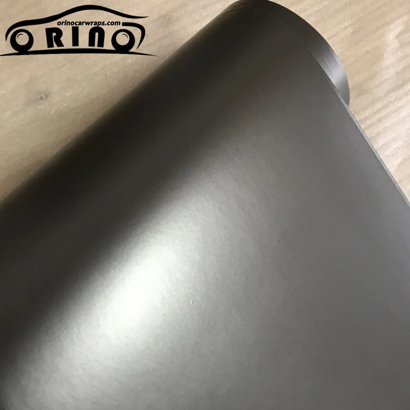 Grey Metallic Chrome Vinyl Film Wrap-2