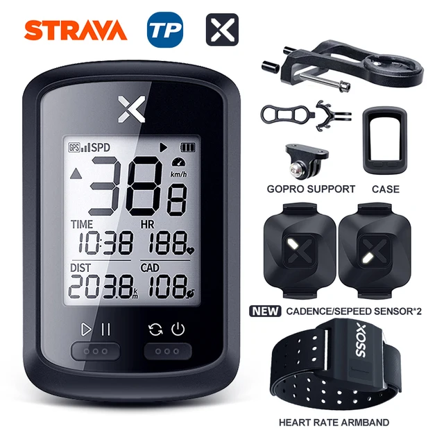 XOSS GPS Bike Computer G+ Wireless Cycling Speedometer Road  MTB Waterproof Bluetooth ANT+ Cadence Speed Cycle Bicycle Computer G PLUS Group P