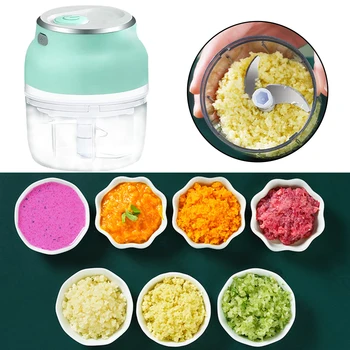 

Electric Mini Food Garlic Vegetable Chopper Grinder Crusher Press For Nut Meat Fruit Cooking Machine Wireless Cutting Artifact