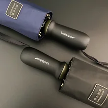 10 костей складной бизнес зонтик супер большой ветрозащитный 3 складной Модный складной зонт от дождя зонтик черный УФ Paraguas B50(China)