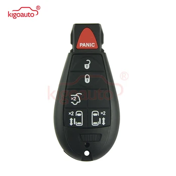 

Kigoauto #9 Fobik key remote shell 5 button with panic IYZ-C01C for Dodge Grand Caravan key replacement 2009 2010 2011 2012