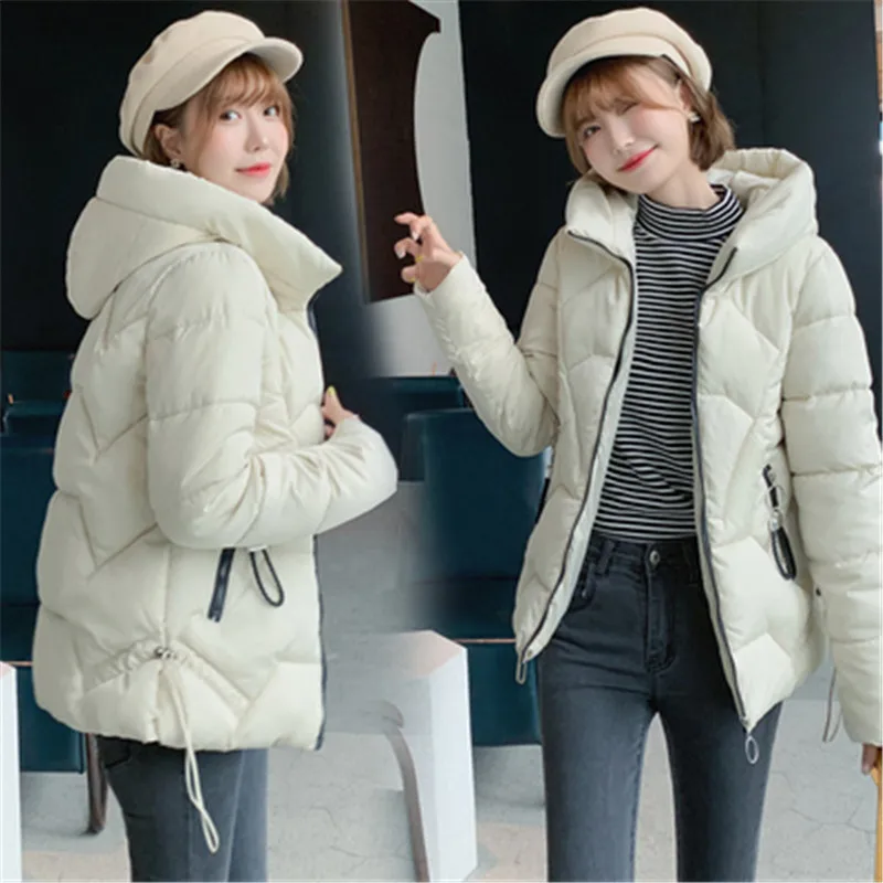 Горячая Распродажа зимние пальто женские короткие куртки Большой Размер Женская одежда повседневные зимние парки с капюшоном верхняя одежда для девочек PZ2457
