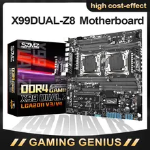 SZMZ X99 Dual CPU Motherboard Socket LGA 2011 v3 Mother Board Support Xeon E5 2678 2680 2620 2650 V3 V4 Base Plate x99 M.2