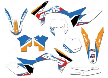 

6 STYLES Customized TEAM GRAPHICS BACKGROUNDS DECALS STICKERS FOR KTM EXC EXCF XCW 2017 2018 2019 SX SXF XC XCF 2016 2017 2018