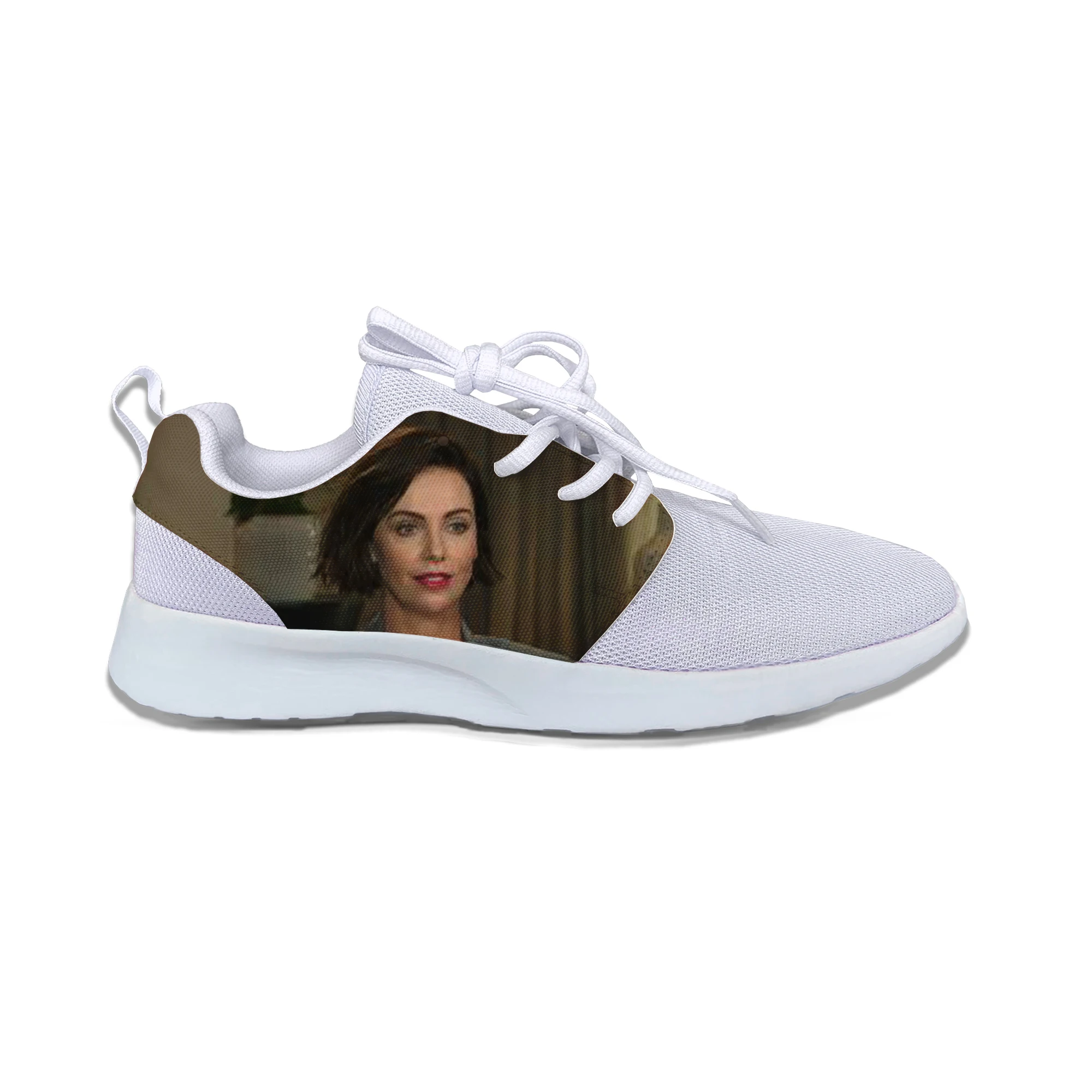 

2019 Hot Cool Fashion Pop Funny New Summer High Quality Sneakers Handiness Casual Shoes 3D Printed For Men Women Charlize Theron