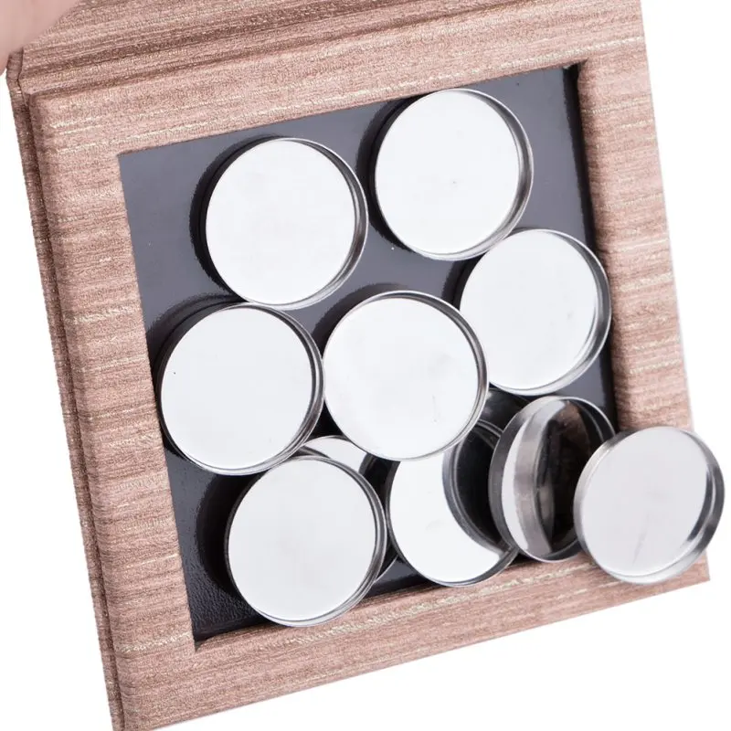 

DIY Empty Magnetic Makeup Palette Wood decorative Eye Shadow Pigment Tray Holder pattern Box Case