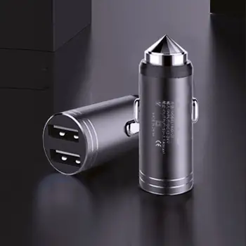 

500pcs/lot 2 Ports USB Car Charger For Mobile Phone Tablet GPS Fast Charger Car-Charger Dual USB Car Phone Charger Adapter