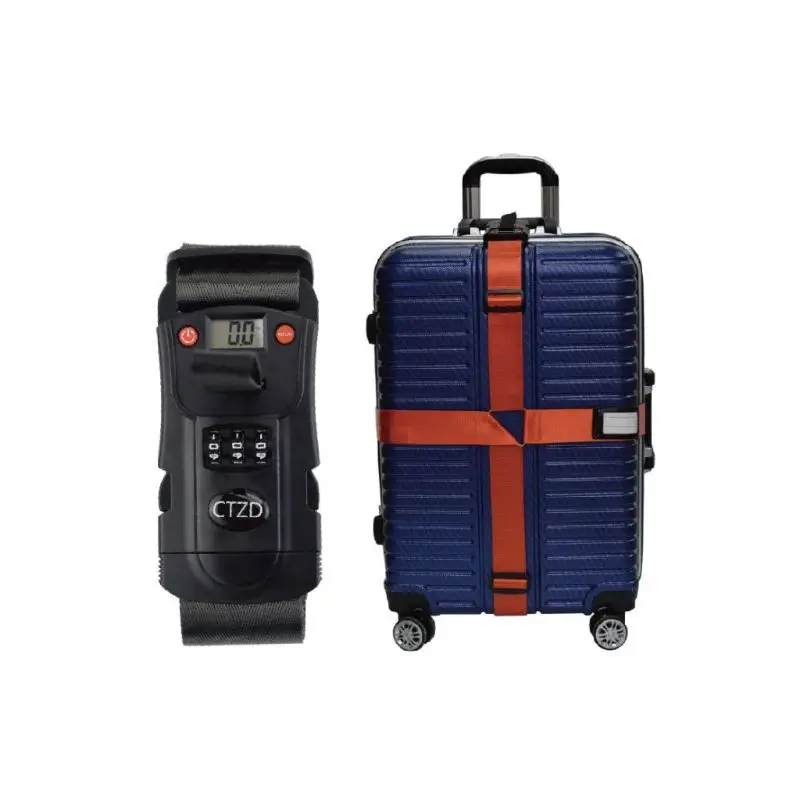 

3 in1 Travel Luggage Scale Code TSA Lock Suitcase Strap Belt Digital Hanging Baggage Weigh Scales