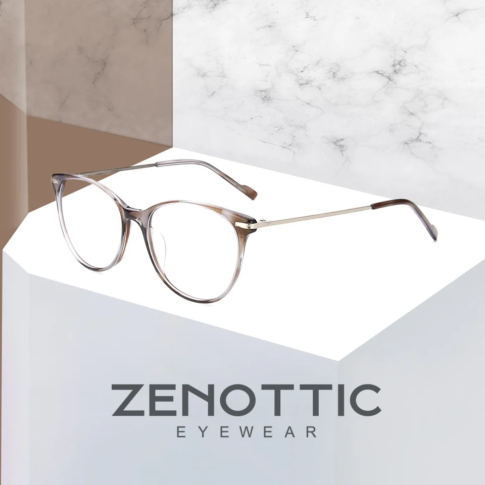ZENOTTIC винтажные ацетатные квадратные очки оправа для мужчин большие размеры