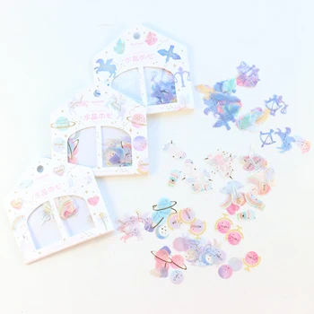 

Domikee Korean cute kawaii gold foil scrapbooking planner stickers candy journal planner decorative DIY washi paper sticker tape