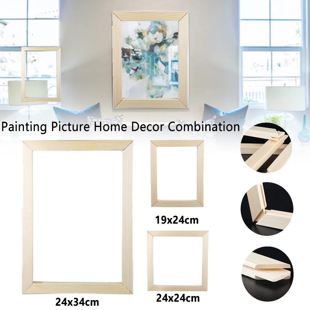 Best Combination Painting Picture Wedding Straight Wooden Frame Smooth Party Home Decor Office Fixed Birthday Wall Art Anniversary