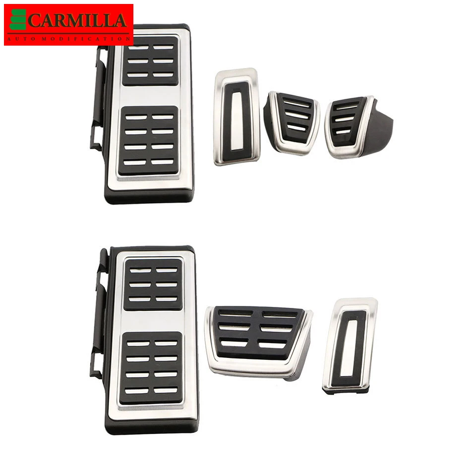 Carmilla At Mt Car Pedals For Seat Ateca 2020 2021 Stainless Steel Gas Brake  Footrest Pedal Protection Cover Accessories - Pedals - AliExpress