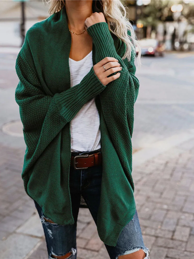 Autumn winter women cardigan jacket women 2019 long knitted sweater coat loose korean jumper ladies tops cardigan mujer DR895 (12)