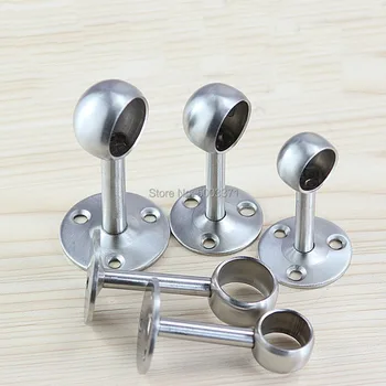 

25mm Stainless Steel Hanger Bracket Towel Rack Holder Fixed Flange Wall House Socket Furniture Closet Bathroom Hardware