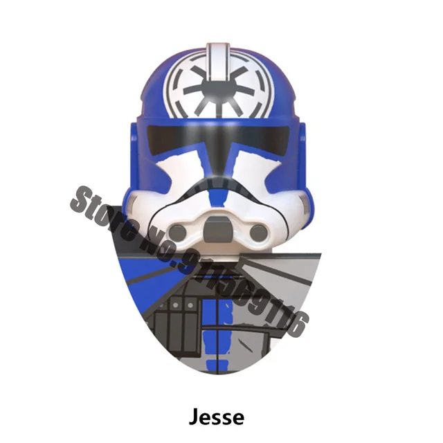 501st Clone Trooper Building Blocks Republic Commando Force 99 Hunter Crosshair Wrecker Echo Cody Rex Star Brick Figure Wars Toy D-WM2007