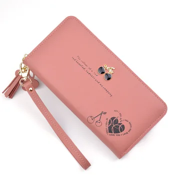 

Women's Hand Holding Wallet Female Long Section 2019 New Wallet Multi-function Large Capacity Zipper Tassel Wallet