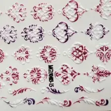 Diy6D стерео рельефная наклейка для ногтей seamless наклейка для ногтей одноцветная Серия Три оптовых производителя прямые продажи