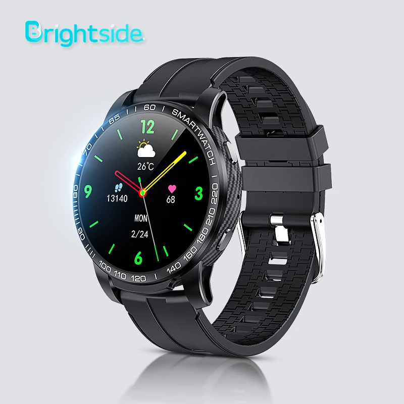 Brightside F7 2021 New Smart Watch Men Bluetooth 5.0 Sports Heart Rate  Monitor Dial Calls Round Smartwatch Man For Android \u0026 Ios - Smart Watches -  AliExpress