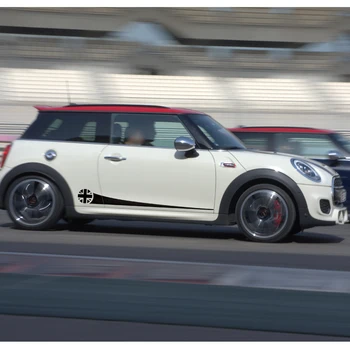 

Fit For The Mini Car Decals Side Door wheel Gradient Stripe Racing Car Styling Graphic Vinyl Decorative Car Stickers Custom