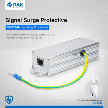 

Signal Surge Protective.The tolerable lightning impulse current is 10 kA (between 8 lines in total to the PE )
