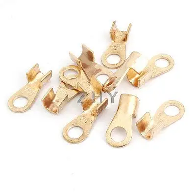 

10 Pcs 60A Connector Non-insulated Ring Tongue Copper Passing Through Terminals