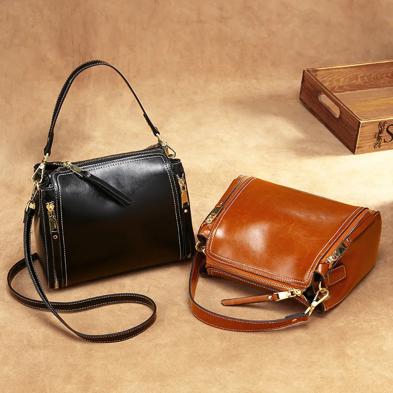 Масло воск дизайнерские сумки из кожи для женщин женская сумка через плечо женская маленькая винтажная сумка через плечо сумки для покупок