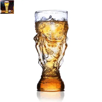 

new Creative bar drinkware red wine bottle whisky beer Hercules world cup fruit juice glass football soccer 300ml/850ml