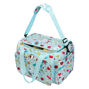 

Knitting Yarn Storage Bag with Inner Divider for Thread Wool Yarn Crochet Hooks,Knitting Needles and Sewing Accessories
