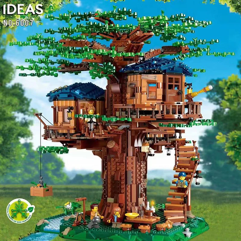 ORIGINAL Ideas Tree House Model Leaves two colours Compatible Building Blocks Bricks legoingLYs 21318 Kids E