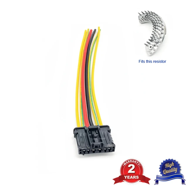 Connecteur de harnais avec câble pour Peugeot 307 3008 308 408, prise de  résistance de ventilateur de climatiseur de voiture