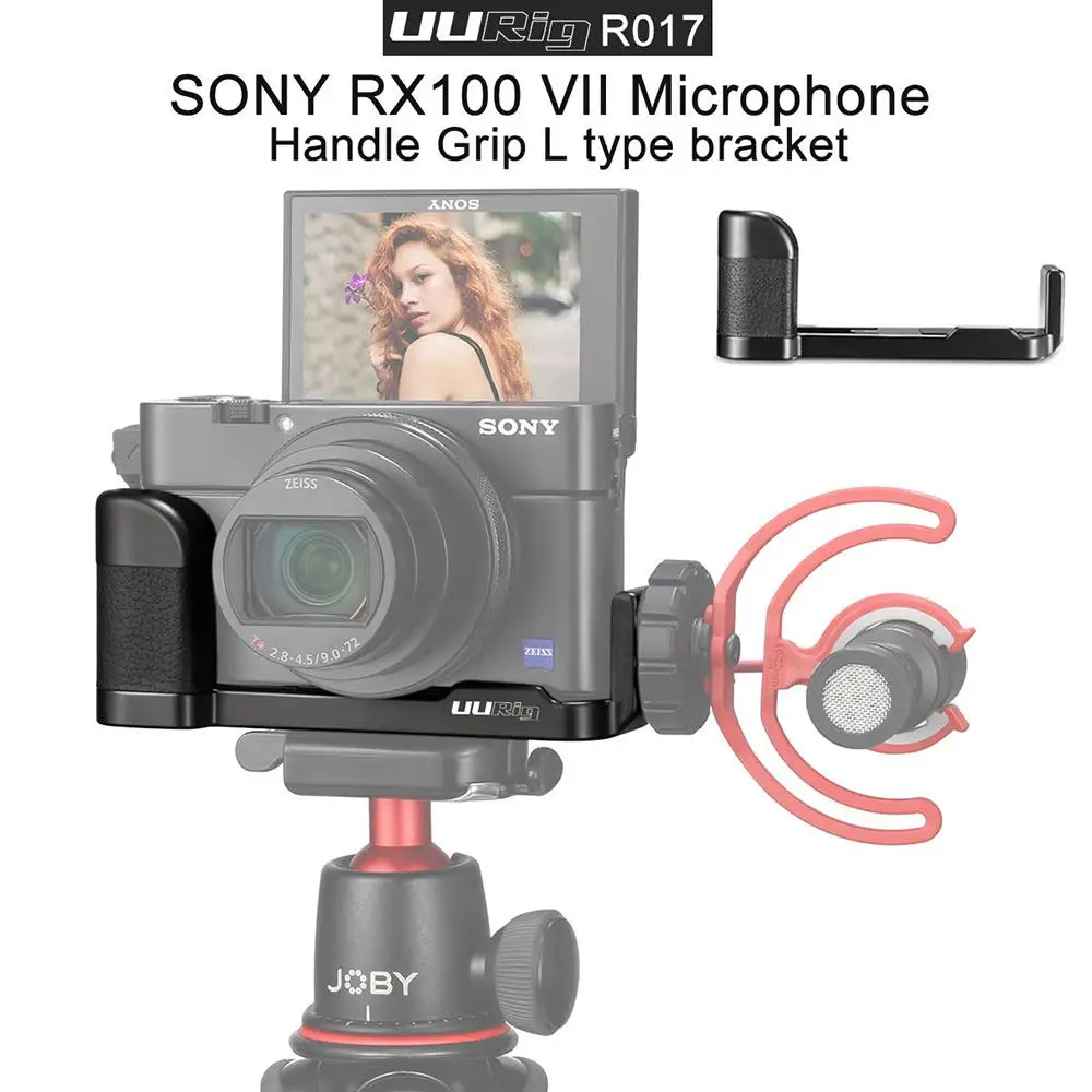 BEESCLOVER UURig R017 Vlog L Пластина для холодного башмака ручка микрофона для sony RX100 VII ручки