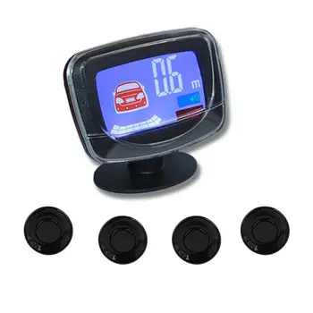 

Car Reversing Radar 4 Probe Color Lcd Liquid Crystal Color Reversing Radar Voice Buzzer 2 In 1 Car Reversing Radar