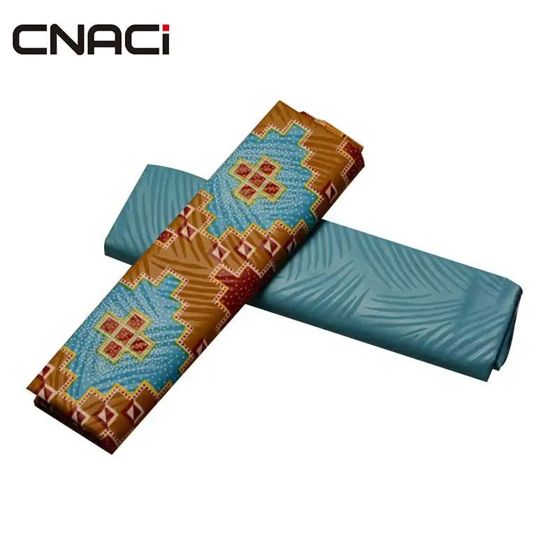 19070011 CNACI Новинка Kente Ткань Гана принт африканская ткань Анкара настоящий воск блок печать ткань 2+ 2 ярдов для женского платья - Цвет: 19070011