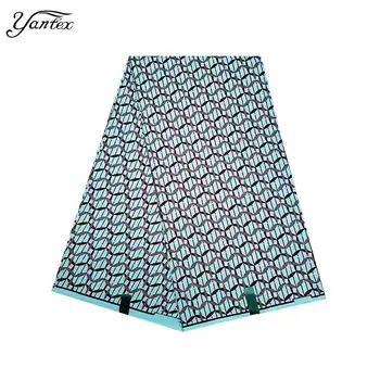 

YANTEX Veritable Real Wax Prints Fabric Ankara African Printed Wax Tissus Africain Nigeria Wax Batik Fabric Polyester Material