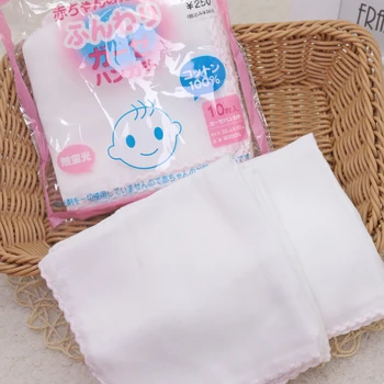 

10pcs Small Cotton Blend Bath Square Face Towel Makeup Tool Remove Facial Cleansing Gifts Solid Soft Handkerchief Baby Unisex