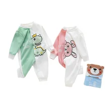 Barboteuse tricotée unisexe pour nouveau né, grenouillère pour bébé, combinaison chaude pour garçon et fille en bas âge, printemps automne