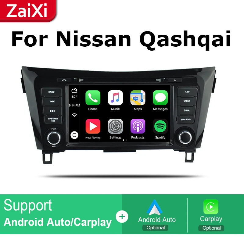 Best 2 Din Android radio bluetooth GPS Navigation wifi Stereo video For Nissan Qashqai X-Trail 2013~2019 Car Multimedia Player 3