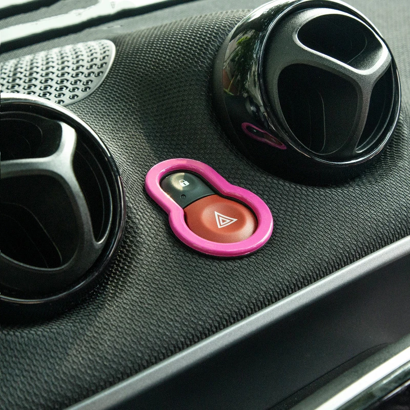 Предупреждающая кнопка для украшения Mercedes New 453 Smart Forfour Fortwo ABS внутренняя отделка