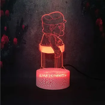 

3D Creative Plug Bedroom Crack Desk Lamp Bedside Super Mario Brother LED Stereo Girl Heart Dream Gift Multicolor Night Light USB