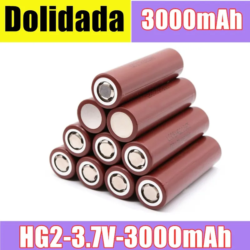 

18650- 100% New Original HG2 18650 3000mAh battery 18650HG2 3.6V dedicated For hg2 Power Rechargeable battery for battery pack